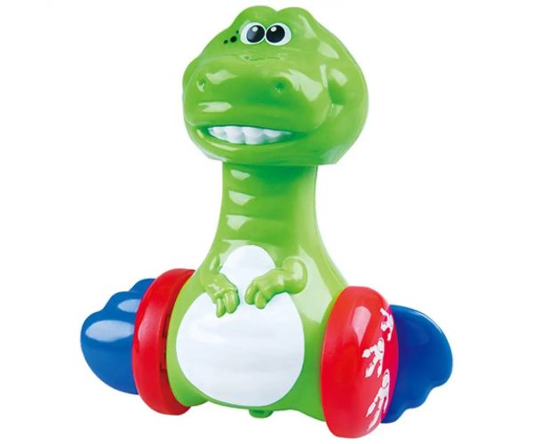 Playgo: Apasă și rostogolește dinozaur vesel