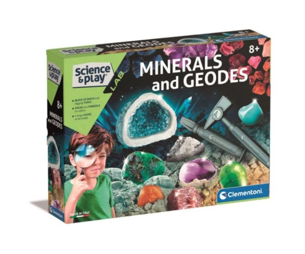 Science&Play: Set de joc științific cu cristale și geode - Clementoni