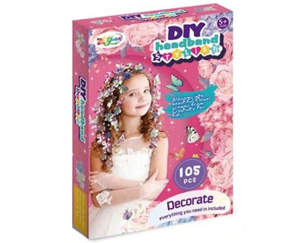 DIY Headband set decor pentru păr 105 bucăți