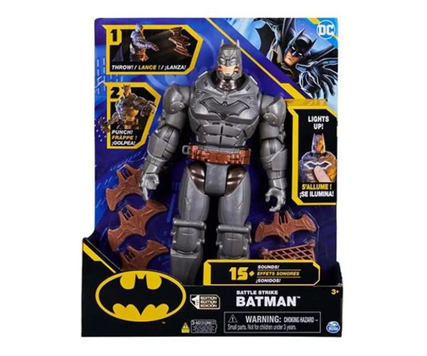DC Comics: Battle Strike Batman figurină cu sunete 30cm - Spin Master