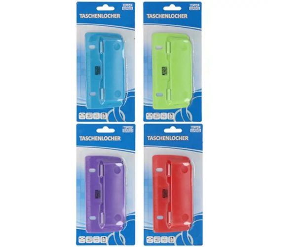 Spirit: capsator din plastic două găuri BP02 în patru culori