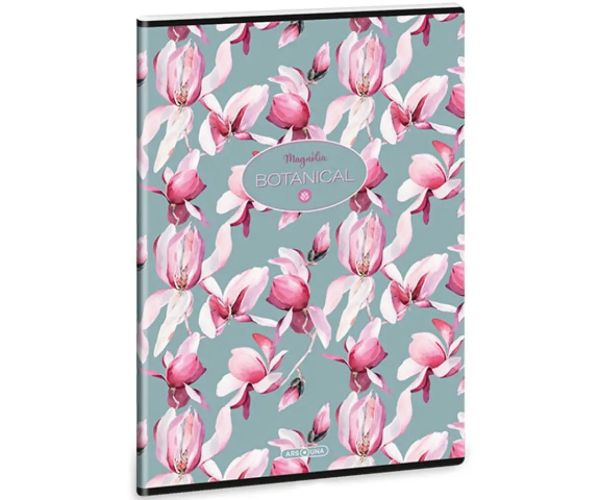 Ars Una: Botanical Magnolia extra capse caiet cu pătrățele 40 file A4