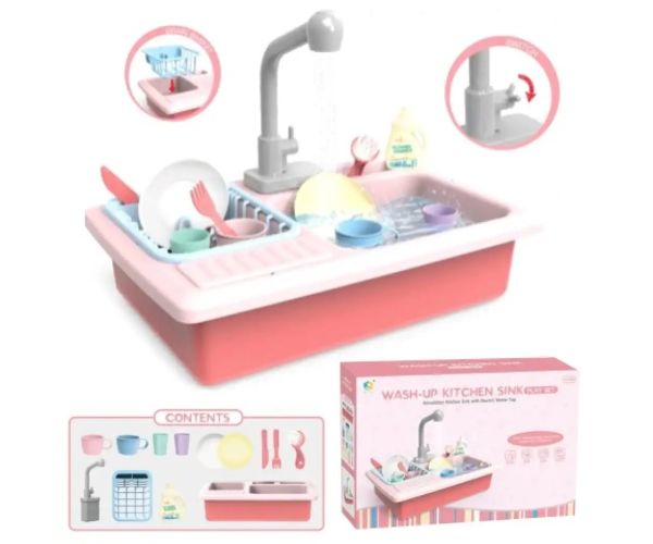 Set chiuvetă electronică Wash-Up cu accesorii