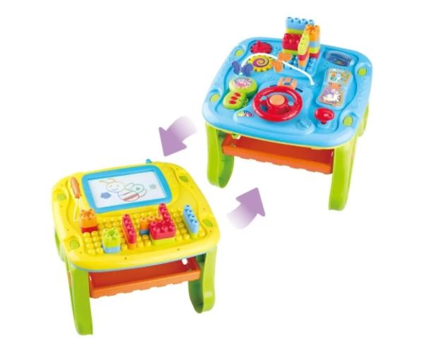 Playgo: All In One masă de joacă cu activități pe ambele părți