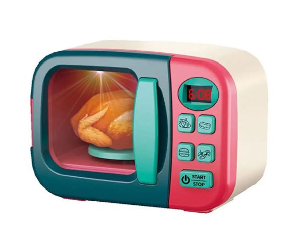 Mini Appliance cuptor cu microunde set de joacă cu lumini