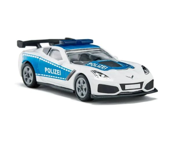 Mașinuță de jucărie SIKU Chevrolet Corvette ZR1 poliție 1/64