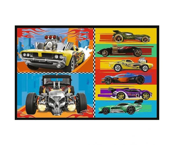 Hot Wheels - 2 x 70 bucăți puzzle - Trefl
