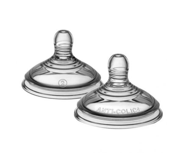 Tommee Tippee: Suport pentru colici cu flux mediu (3 luni+) 2 buc