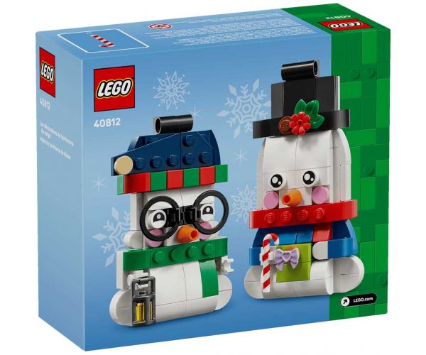 LEGO®: Ornamente de Crăciun cu omuleți de zăpadă (40812)