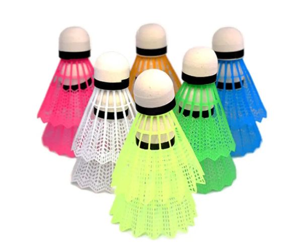 Set de badminton fluturaș colorat 12 bucăți