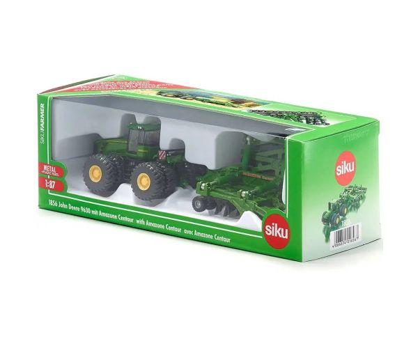 SIKU John Deere Amazone Centaur tractor și grapă 1/87