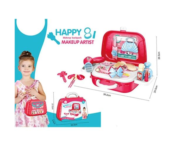 Set de coafor culoarea roșie în valiză 17 bucăți set - se poate transporta