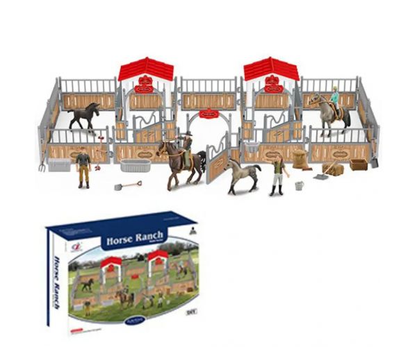 Horse Ranch premium set pentru începători cu figurine și alte accesorii