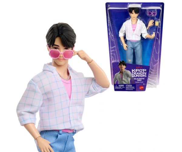 K-Pop Vânătorii de Demoni: Saja Boys Jinu păpușă de modă cu accesorii – Mattel