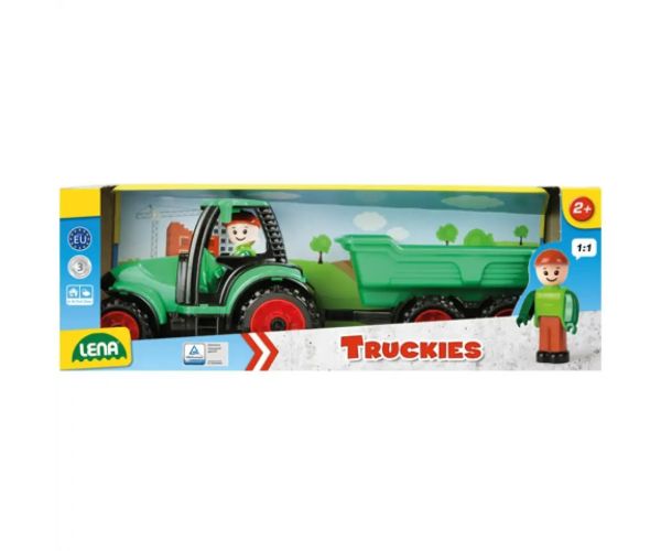 LENA: Truckies tractor cu remorcă şi figuirnă 36cm