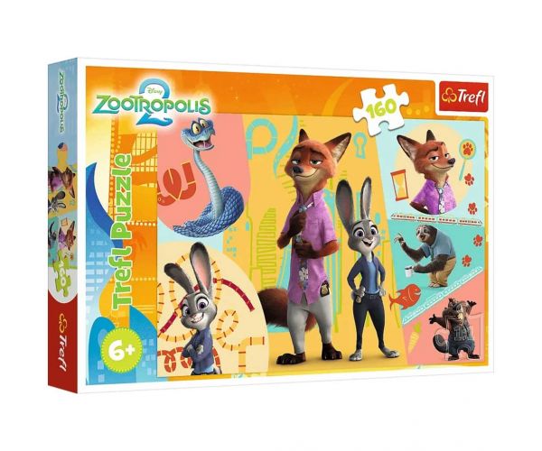 Zootropolis 2 Personaje vesele 160 de piese puzzle - Trefl
