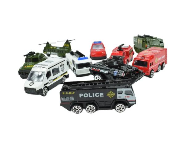 Die-Cast: Set mașină de poliție în două versiuni