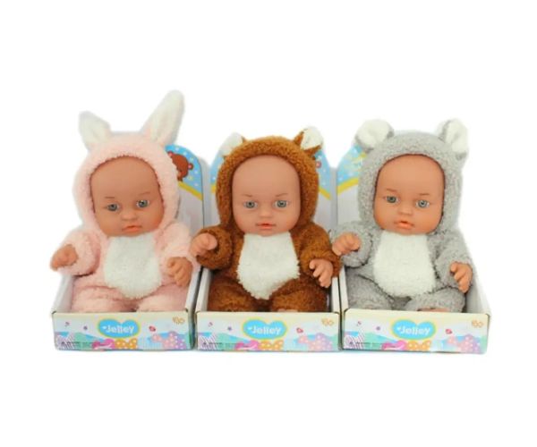Jelly doll în haine de animale 20cm