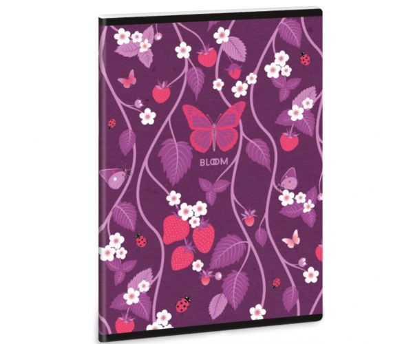 Caiet cu arc suplimentar Ars Una Bloom Papillon, format A5
