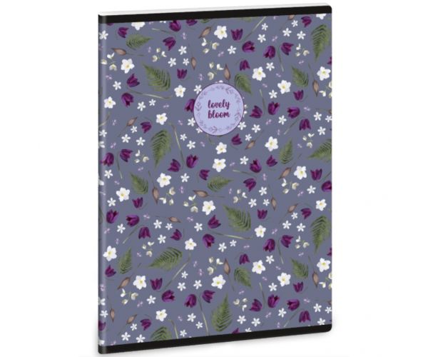 Caiet cu spirală Ars Una Lovely Bloom Bluebells, format A5