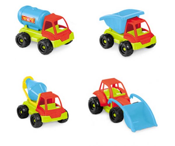 Camion de construcții din plastic, 25 cm, modele variate, 1 buc. - Mondo Toys