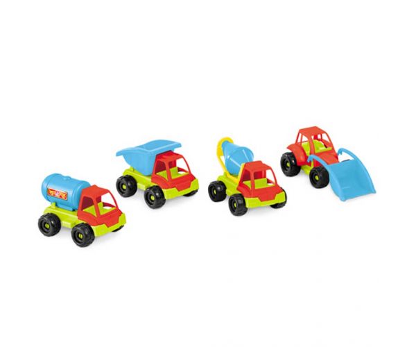 Camion de construcții din plastic, 25 cm, modele variate, 1 buc. - Mondo Toys