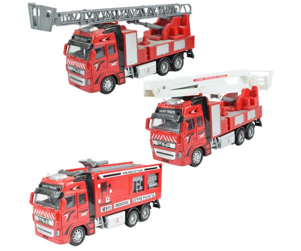 Camion de pompieri: Camion de pompieri cu roți de aterizare în diferite variante de 19cm.