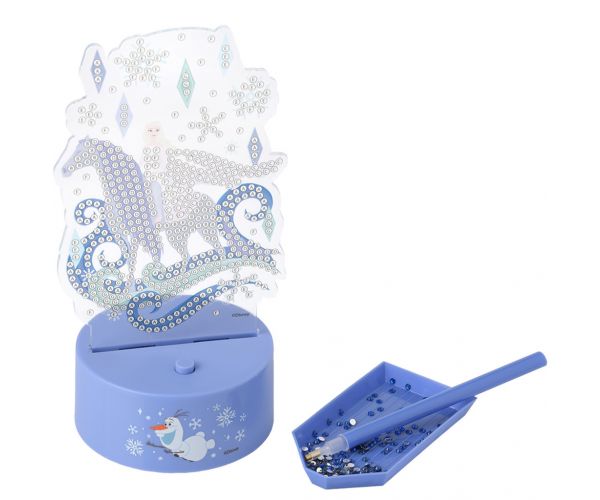Canenco: Frozen - lampă de veghe, set de pictură cu diamante