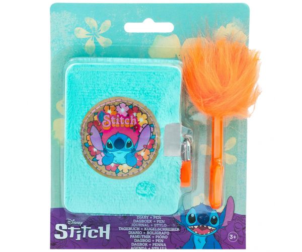 Canenco: Stitch Plüss napló bolyhos tollal