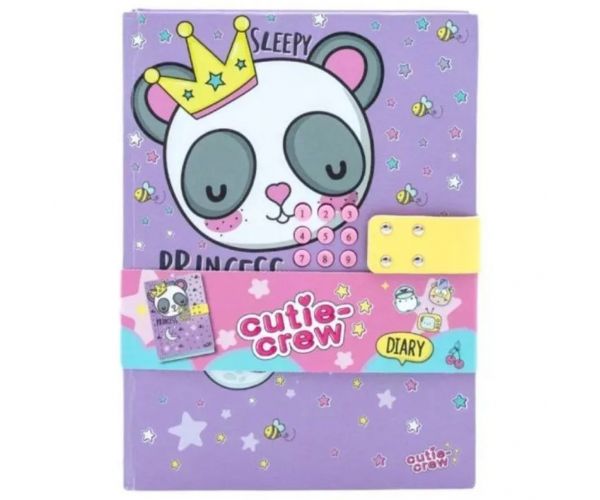 Canenco: Jurnal secret cu panda Cutie Crew cu lacăt cu cifru