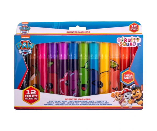 Canenco: Set de 12 carioci parfumate FruitySquad Patrula Cățelușilor