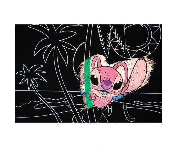 Canenco: postere scratch cu Stitch, 29x15 cm, set de 2 bucăți