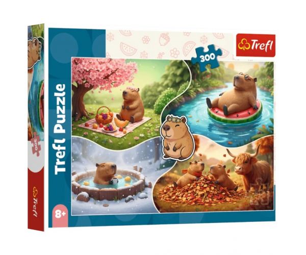 Capibare 4 anotimpuri puzzle de 300 de piese – Trefl