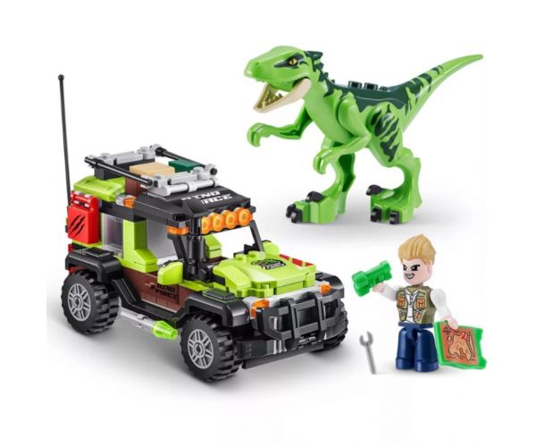 Capsulă ou de dinozaur MAX Dino Adventure, set de 252 bucăți