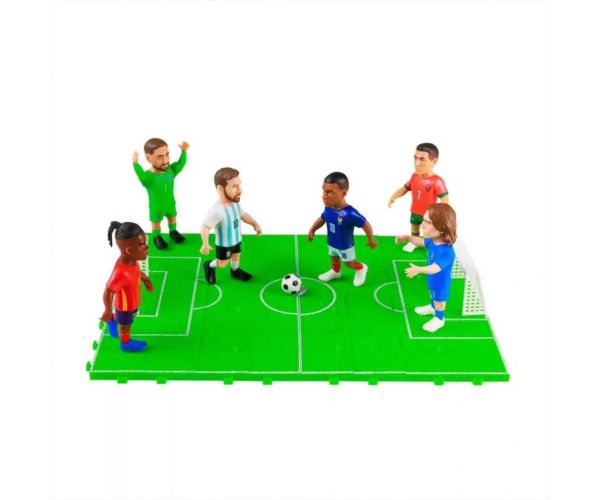 Capsulă-surpriză Supergoal Cupa Mondială pentru pantofi, cu o figurină de 7 cm și alte accesorii