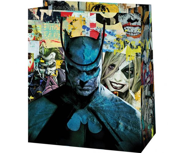 Cardex: Pungă mare exclusivă de cadouri Batman 26x13x33cm