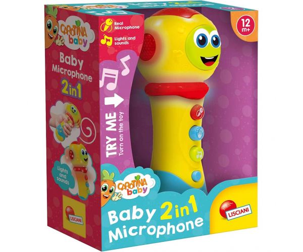 Carotina Baby: Microfon interactiv cu lumină și sunet - Lisciani