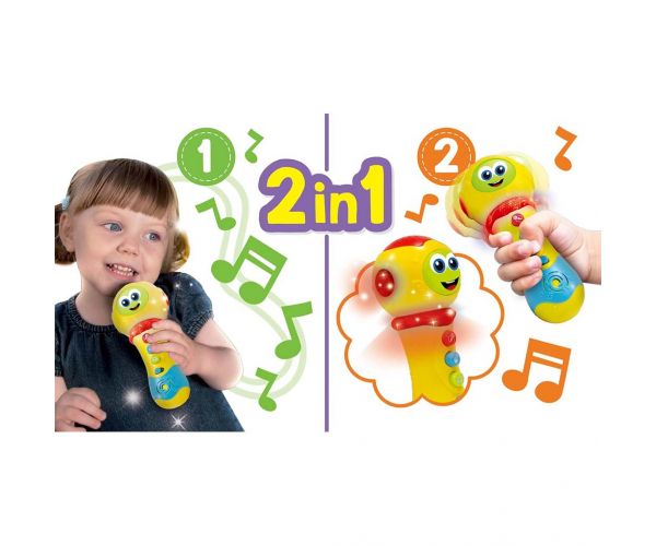 Carotina Baby: Microfon interactiv cu lumină și sunet - Lisciani