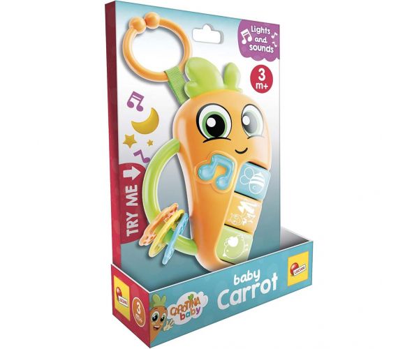 Carotina Baby: Morcov interactiv cu lumină și sunet - Lisciani
