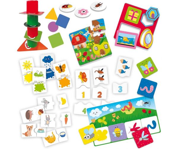 Carotina baby: Colecție de jocuri educative pentru cei mici cu 10 jocuri diferite - Lisciani