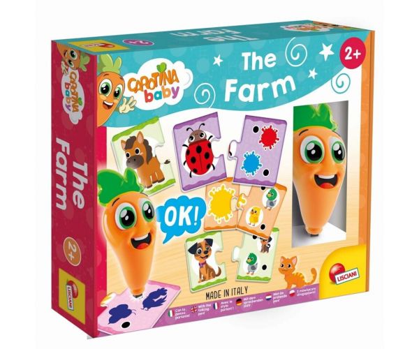 Carotina baby: Joc educativ despre fermă cu stilou interactiv - Lisciani