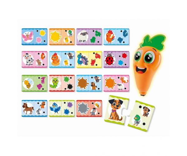 Carotina baby: Joc educativ despre fermă cu stilou interactiv - Lisciani