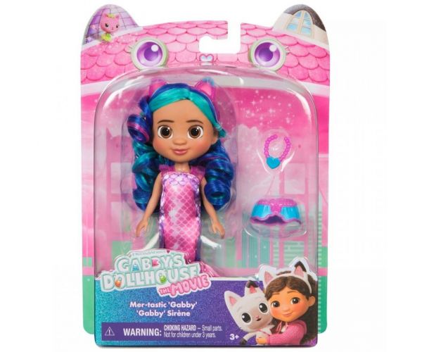 Casa de păpuși Gabby: Păpușa sirenă Gabby Mer-tastic - Spin Master