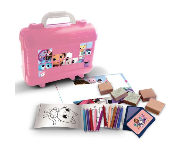 Casa de păpuși a Gabi - set creativ de ștampile în valiză - Multiprint