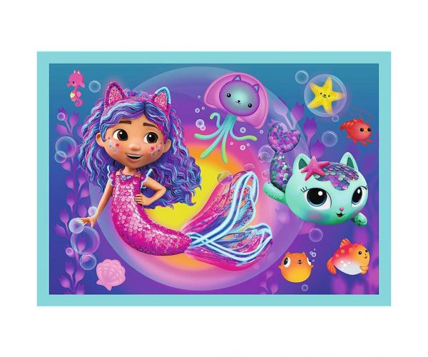 Casa de păpuși a lui Gabi 4 în 1 puzzle de 35-48-54-70 piese - Trefl