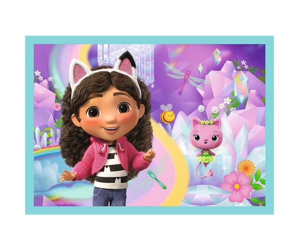 Casa de păpuși a lui Gabi 4 în 1 puzzle de 35-48-54-70 piese - Trefl