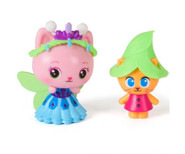 Casa de păpuși a lui Gabi Cinema: Pachet de 2 figurine Grădina de Cristal – Regina Kitty Fairy și Kitty Gnome – Spin Master