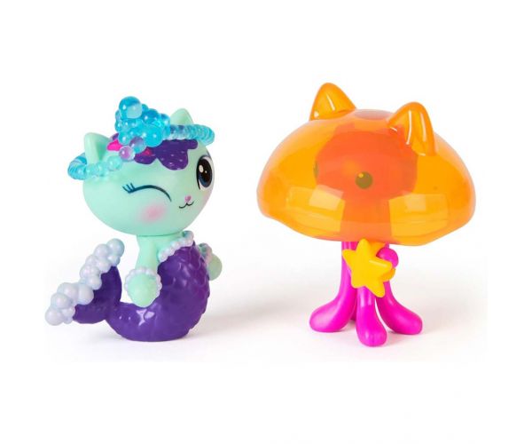 Casa de păpuși a lui Gabi Cinema: Pachet de figurine 2 - Aquaroom - MerCat și Kitty Meduză - Spin Master