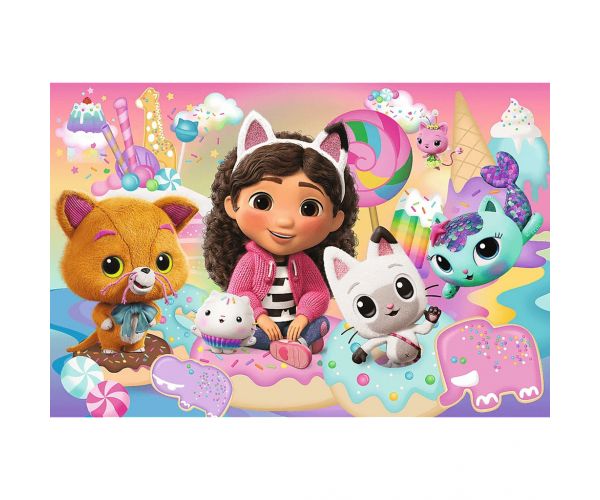 Casa de păpuși a lui Gabi și prietenii ei, puzzle maxi de 24 de piese - Trefl