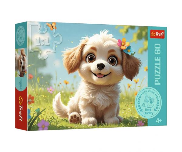 Cățeluș – Puzzle de 60 de piese – Trefl